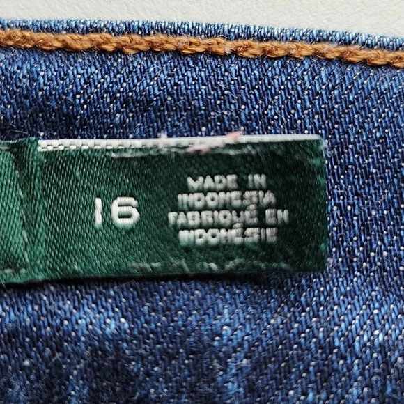 Lauren Ralph Lauren Classic Straight Leg Jeans Size 16 - Picture 12 of 14